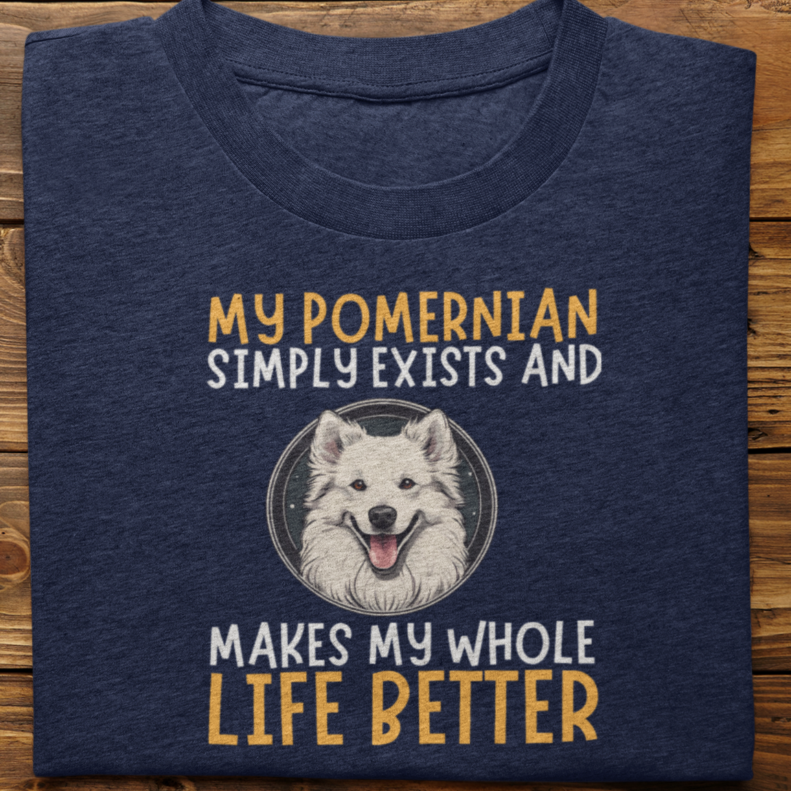 Pomernian : My Pomernian Simply Exists Tshirt Unisex