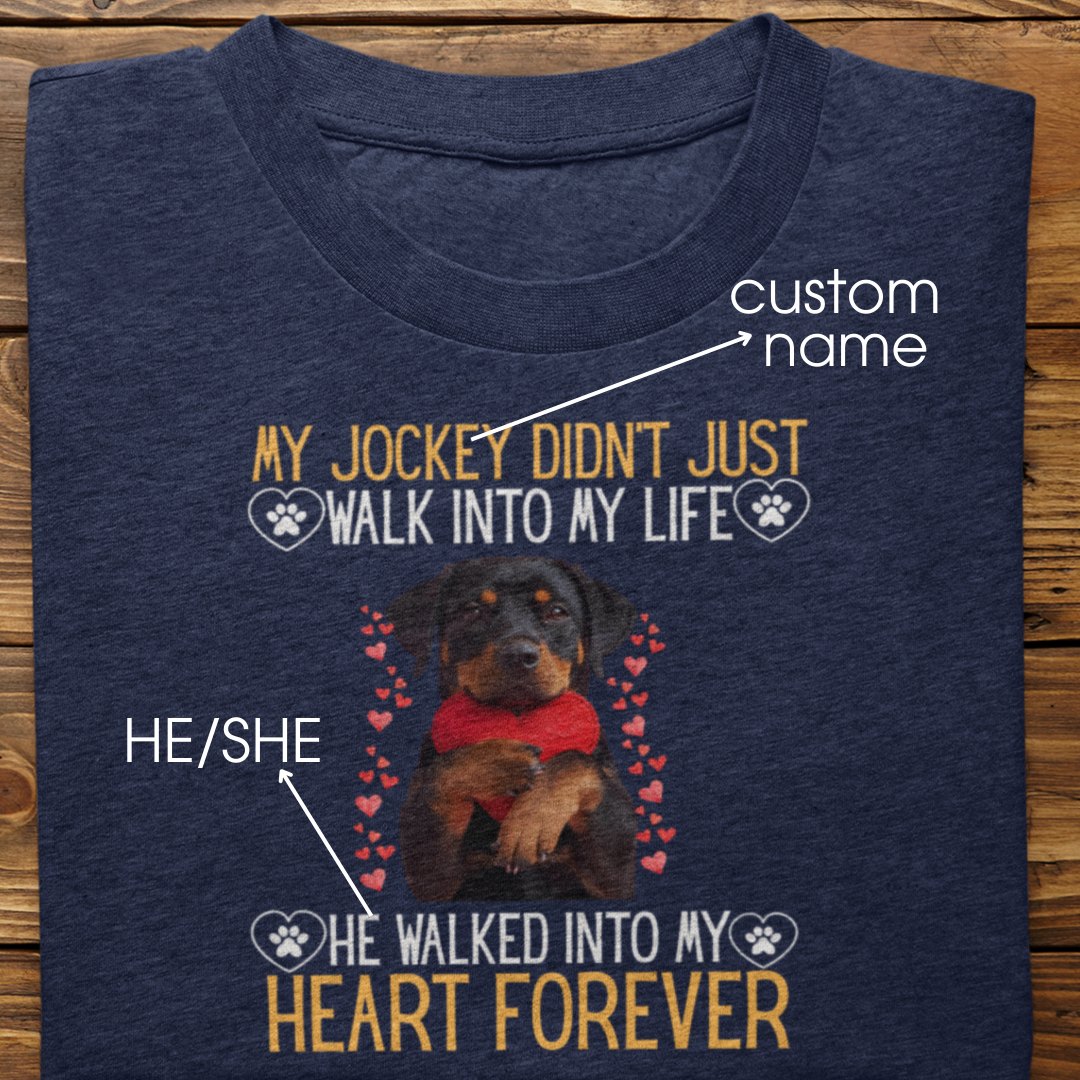 Rottweiler: Into My Heart Forever Tshirt Unisex