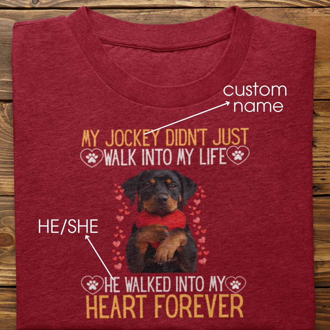 Rottweiler: Into My Heart Forever Tshirt Unisex