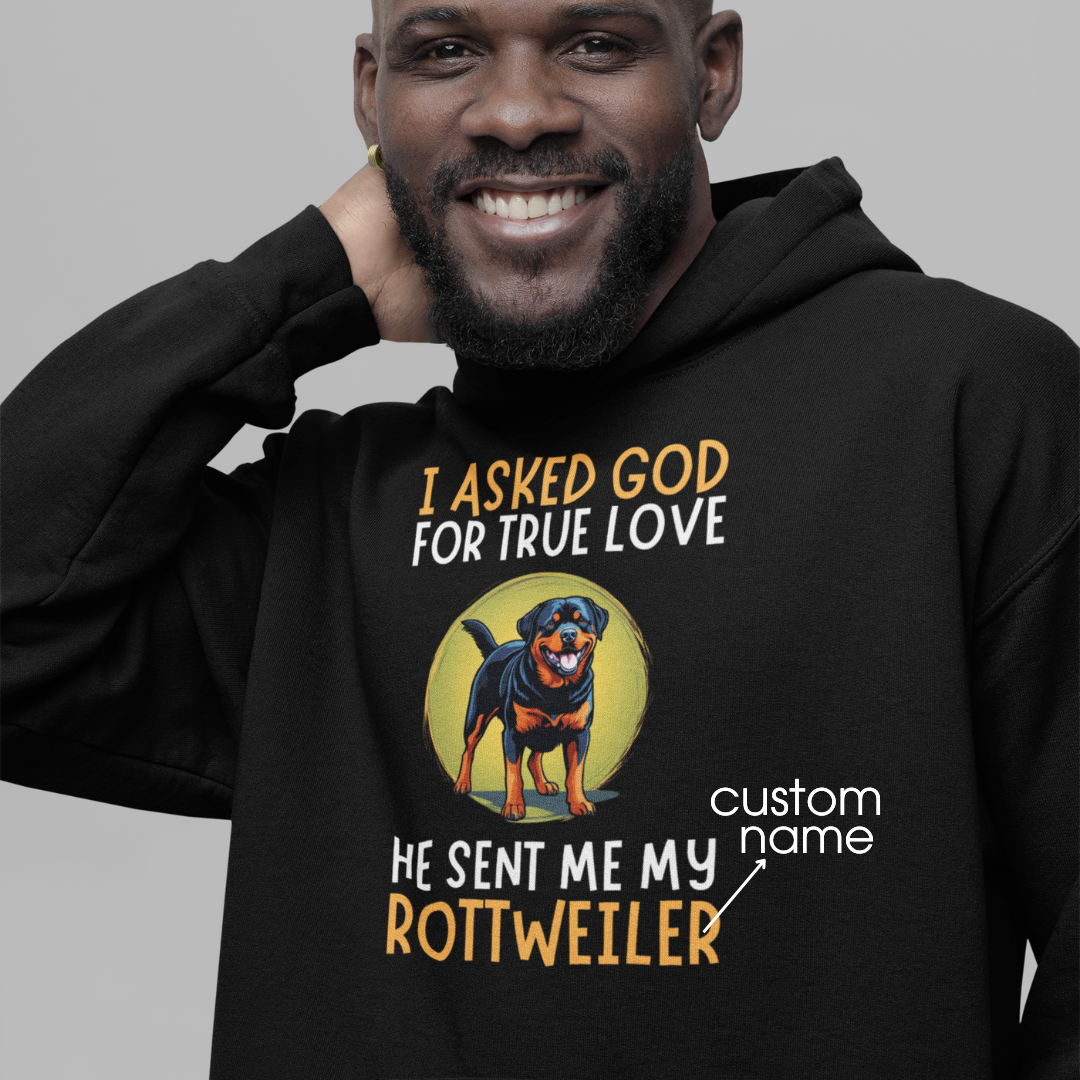 Rottweiler : God True Love Oversized  Hoodie Unisex