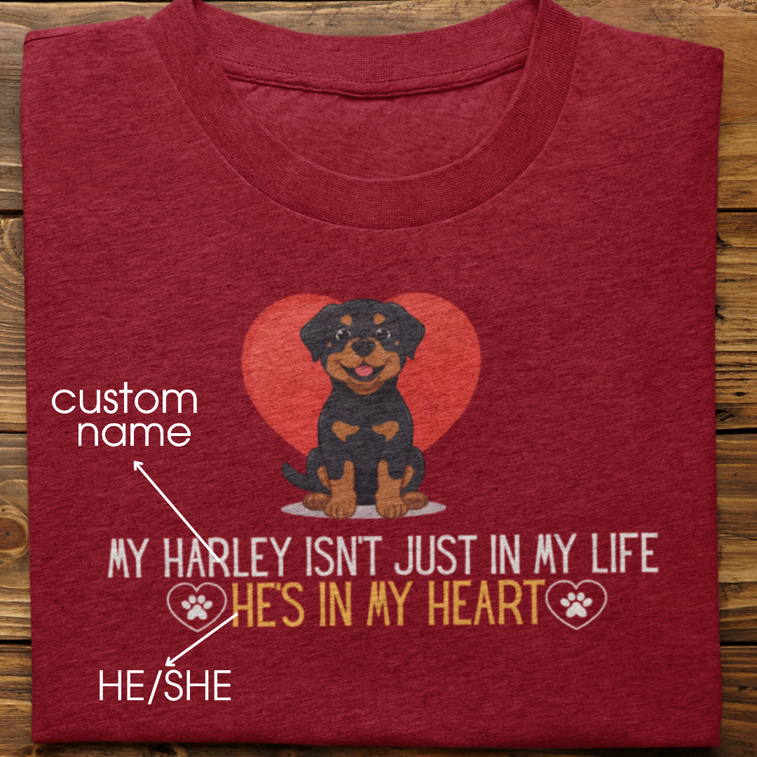 Rottweiler : In My Heart Tshirt Unisex