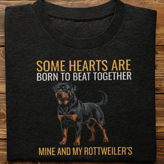 Rottweiler : Some Hearts Are Born Tshirt Unisex