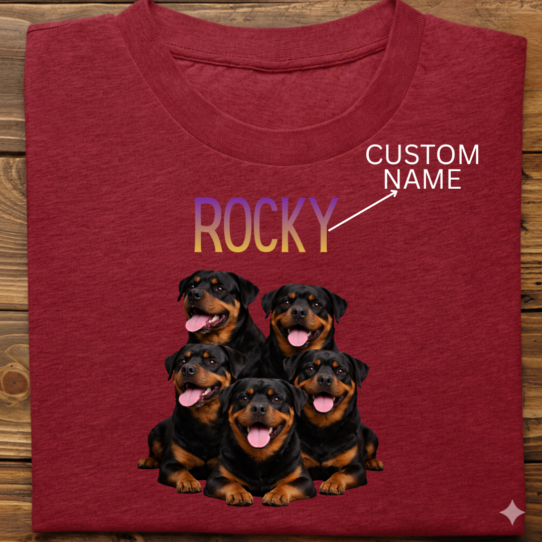 Rottweiler : ilustration Tshirt Unisex