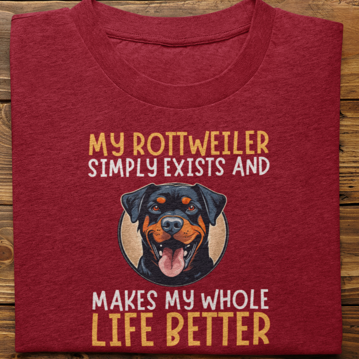Rottweiler : My Rottweiler Simply Exists Tshirt Unisex