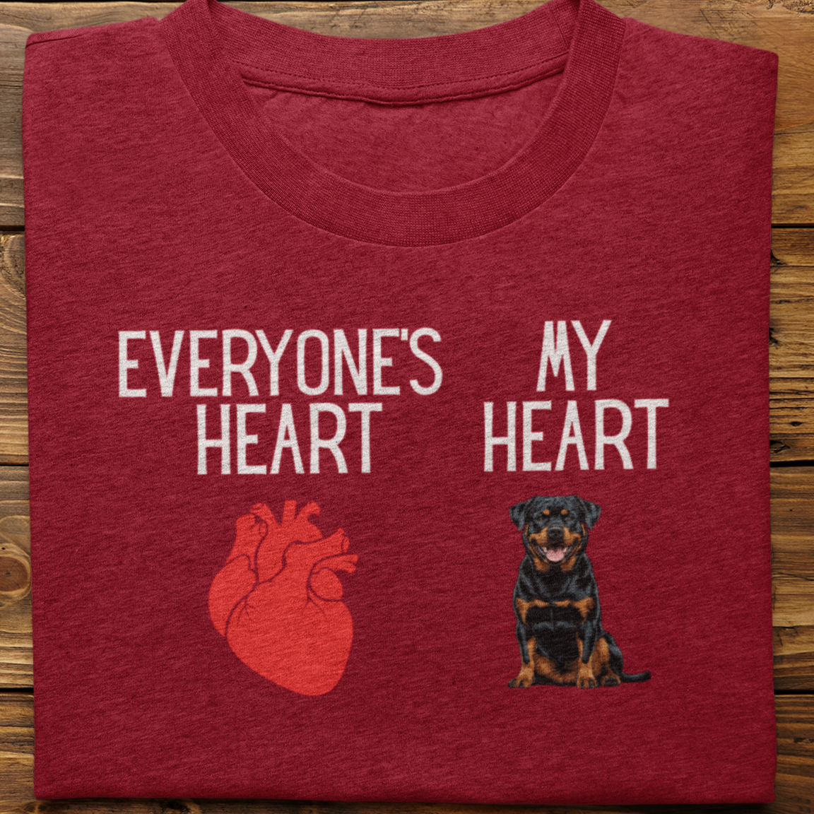 Rottweiler : My Heart Tshirt unisex