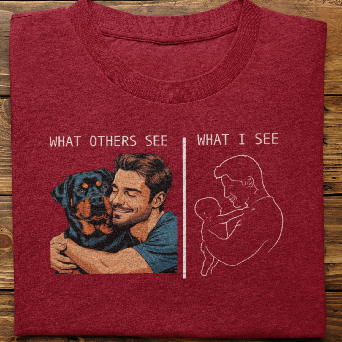 Rottweiler : What Others See Tshirt Unisex(Male)