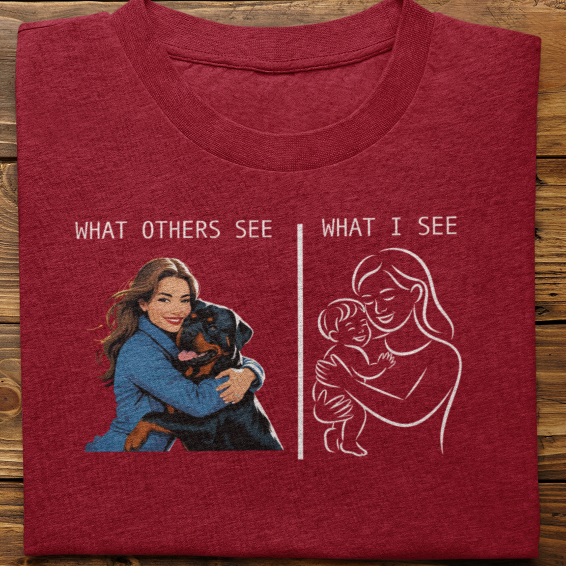 Rottweiler : What Others See Tshirt Unisex(Female)