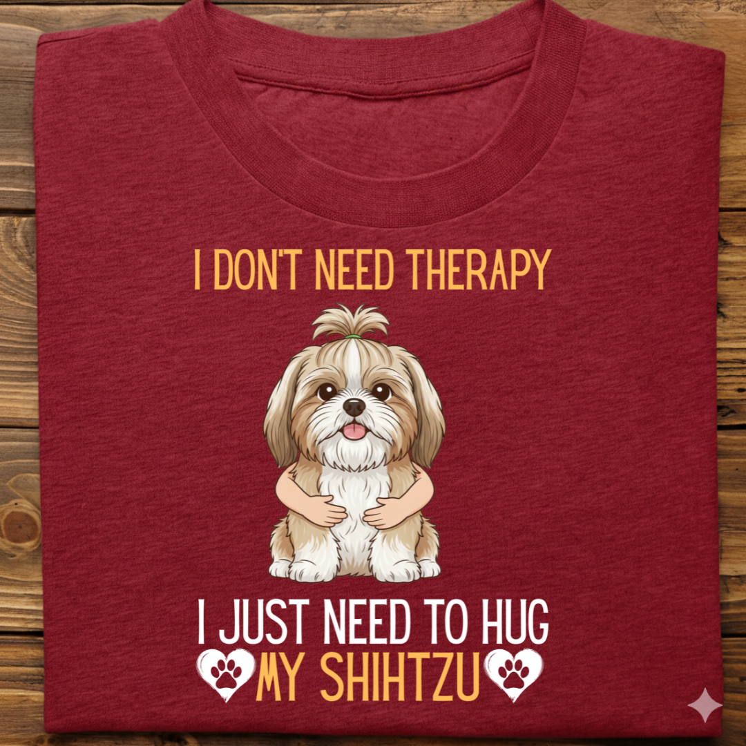 Shihtzu : Therapy Hug Tshirt Unisex