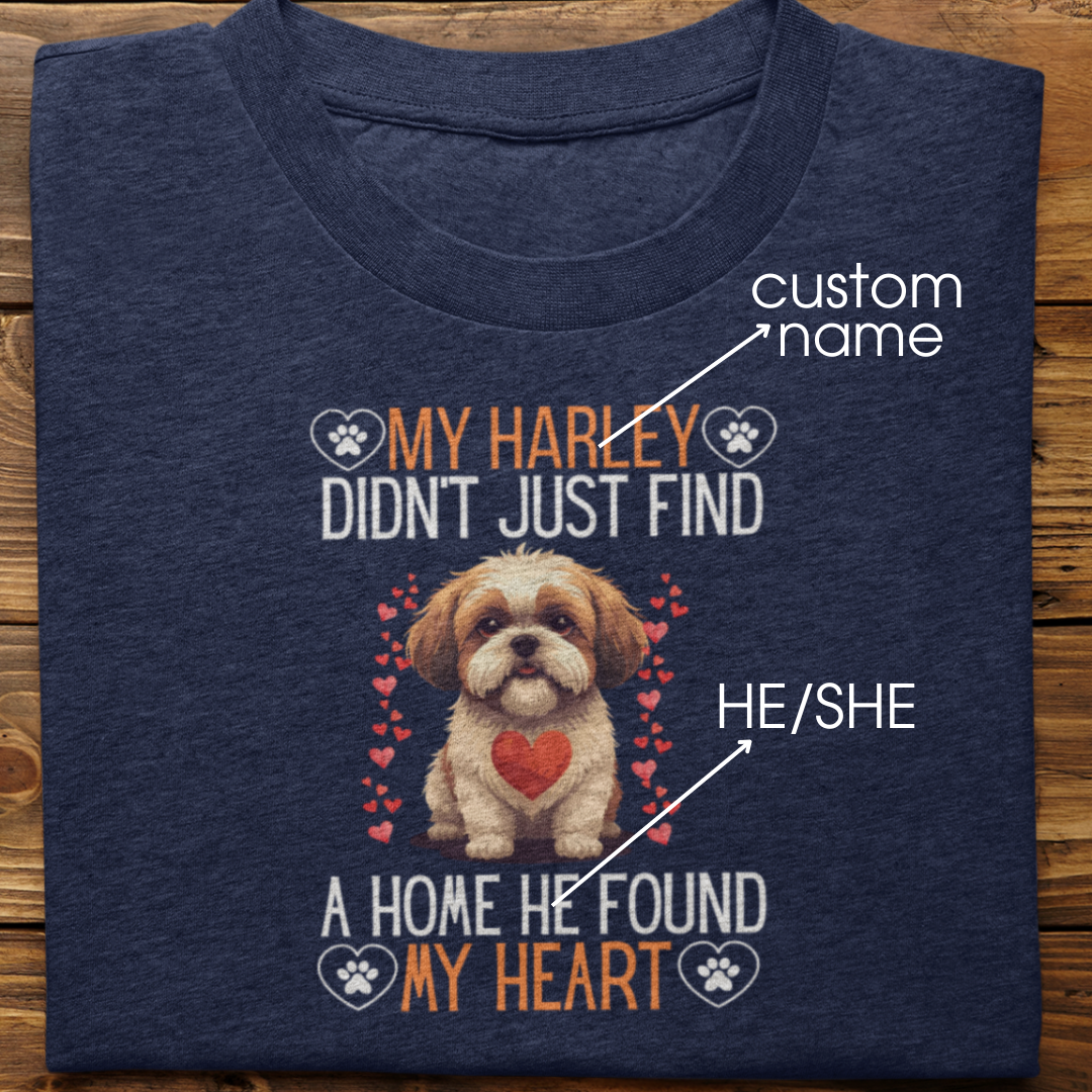 SHihtzu : He Found My Heart Tshirt Unisex