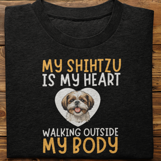 Shihtzu : My Shihtzu is My Heart tshirt unisex