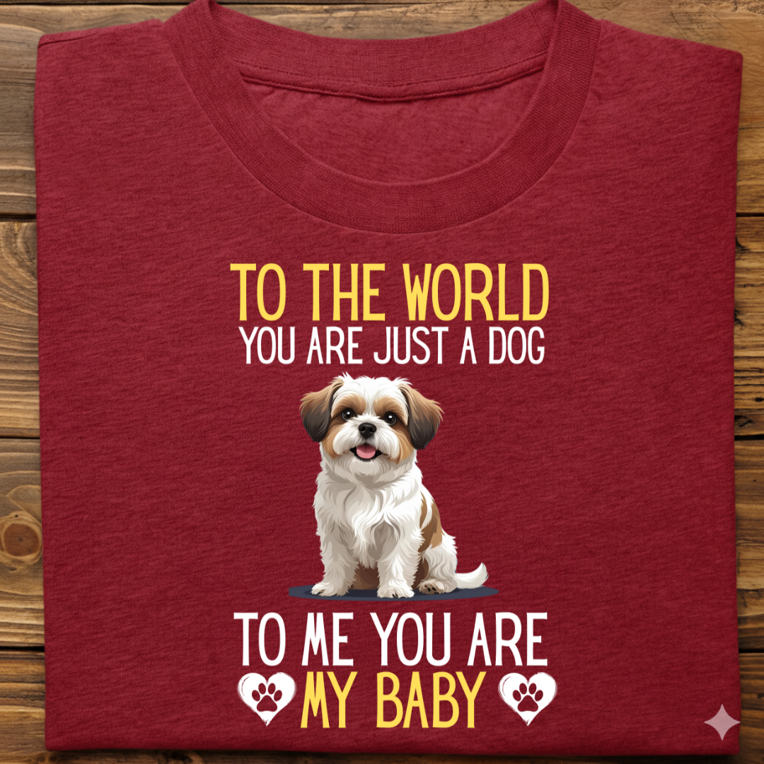 Shihtzu : To World Baby Tshirt Unisex