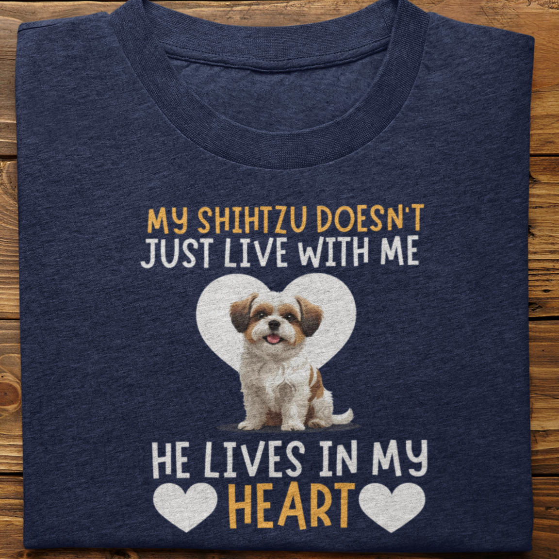 Shihtzu : My Shihtzu Doesn't Just Live Tshirt Unisex(He)