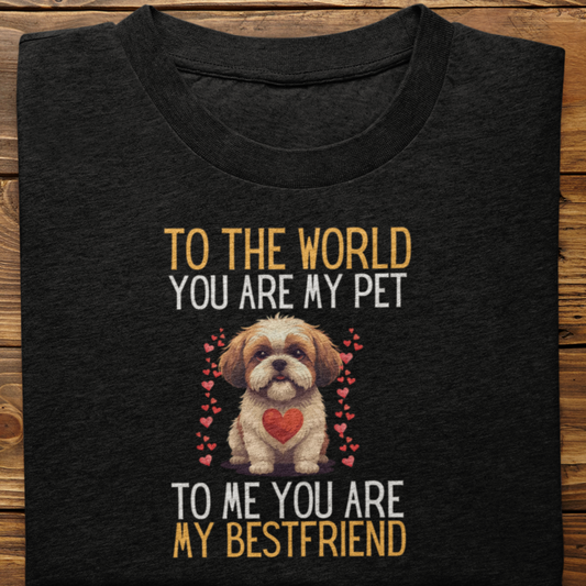 Shihtzu : To The World Bestfriend Tshirt Unisex