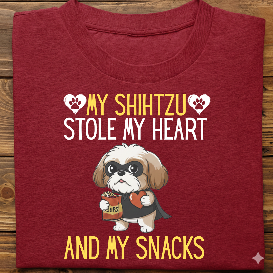 Shihtzu : Stole My Snacks Tshirt Unisex