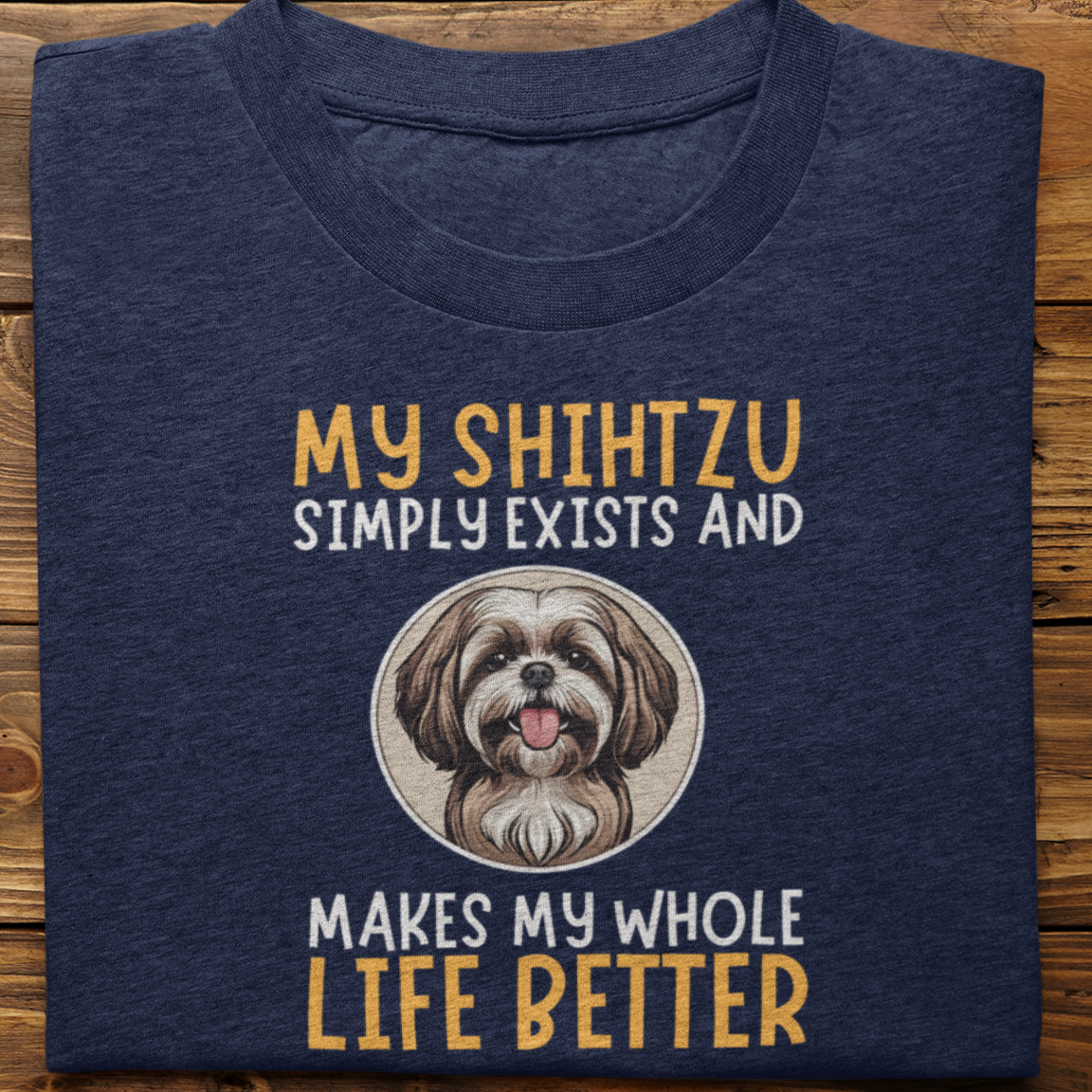 Shihtzu : My Shihtzu Simply Exists Tshirt Unisex