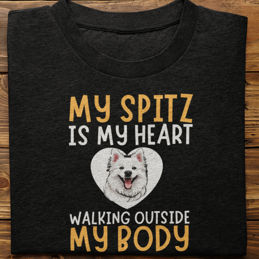 Spitz : My Spitz is My Heart tshirt unisex
