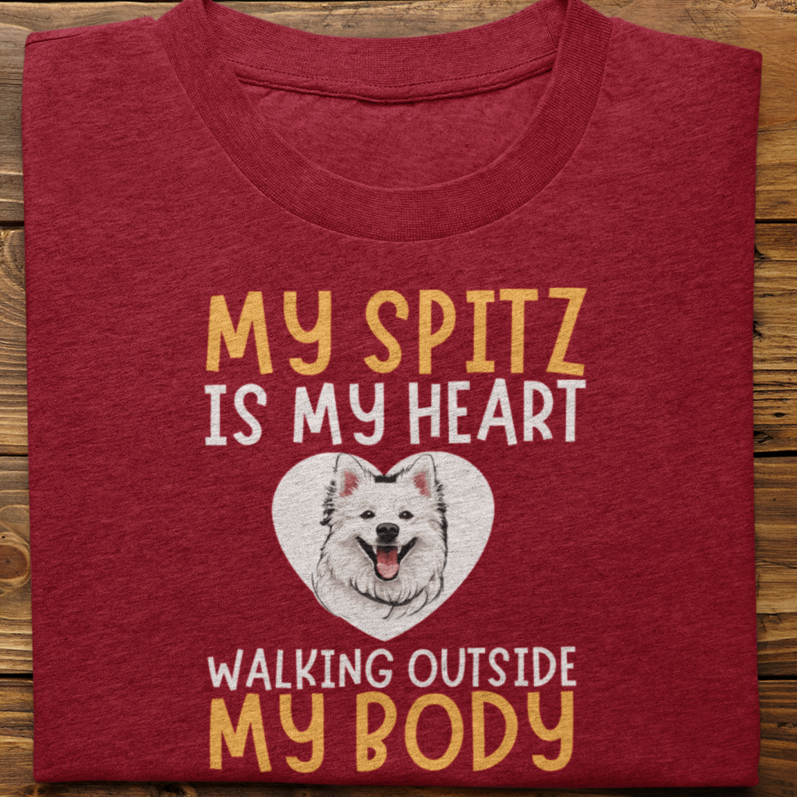 Spitz : My Spitz is My Heart tshirt unisex