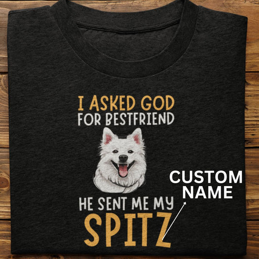 Spitz : I Asked God For Best Friend Tshirt Unisex (Custom)