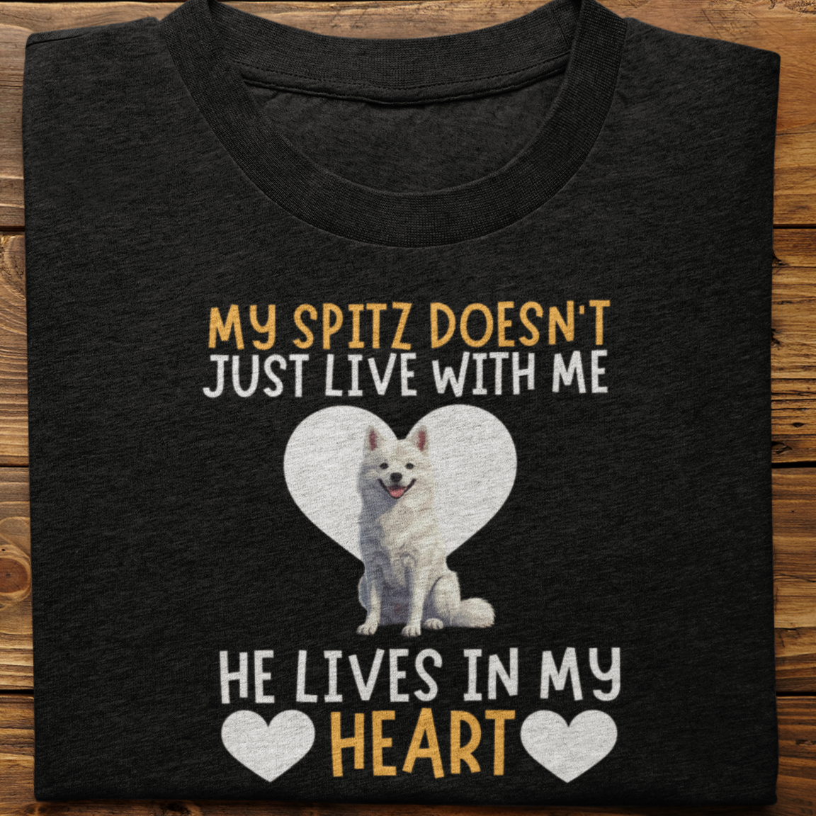 Spitz : My Spitz Doesn't Just Live Tshirt Unisex(He)