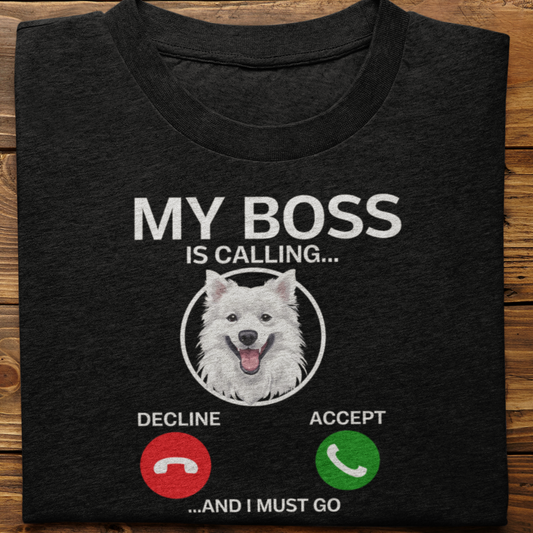 Spitz : My Boss Is Calling Tshirt Unisex