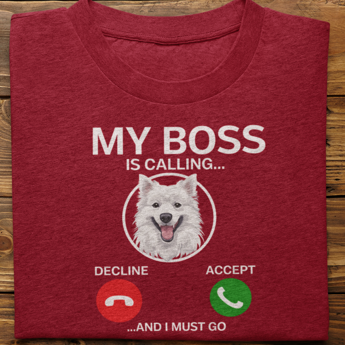 Spitz : My Boss Is Calling Tshirt Unisex