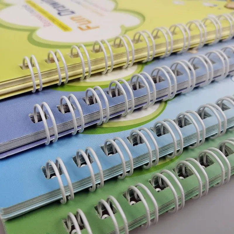 Sank Magic Practice Copybook For Kids (4 Book + 1 Pen + 10 Refill)