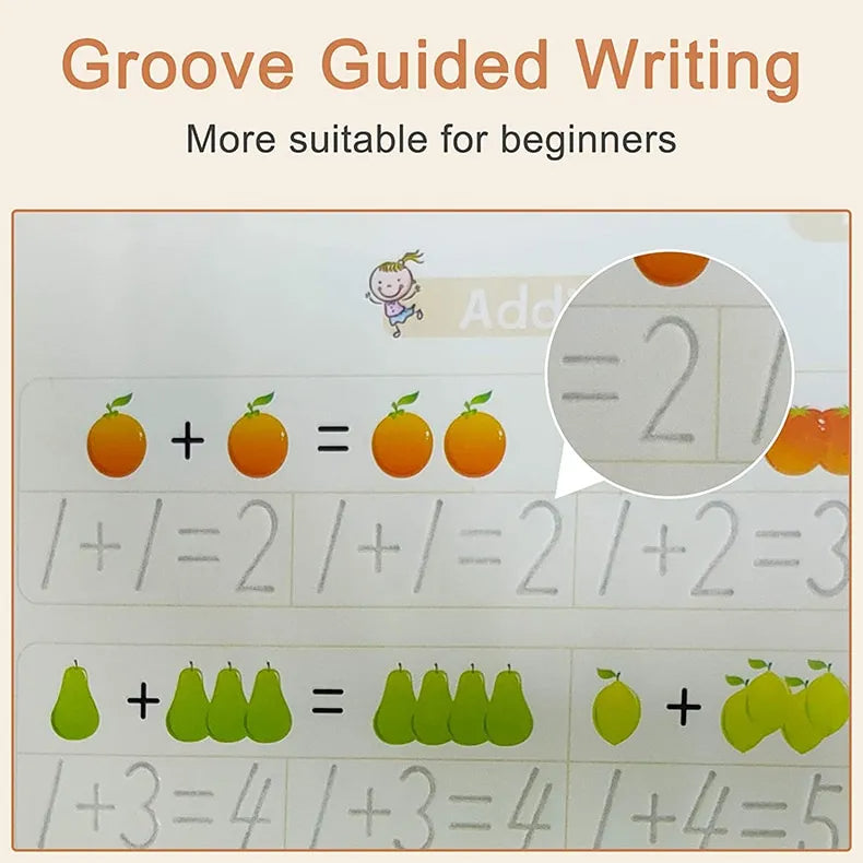 Sank Magic Practice Copybook For Kids (4 Book + 1 Pen + 10 Refill)