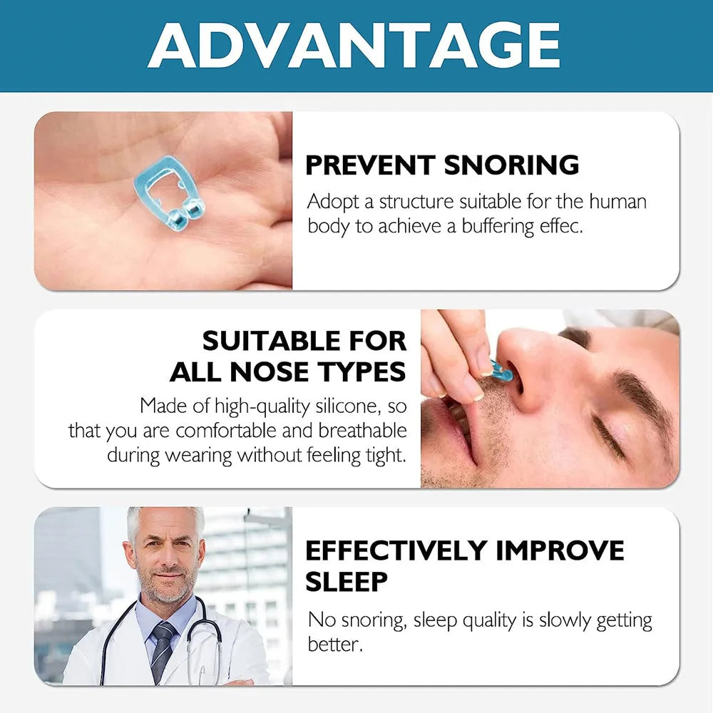 Portable Anti Snoring Nose Clip for Men and Women (Buy 1 get 1 Free)