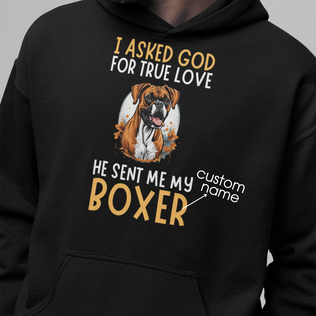 Boxer : God True Love Oversized  Hoodie Unisex
