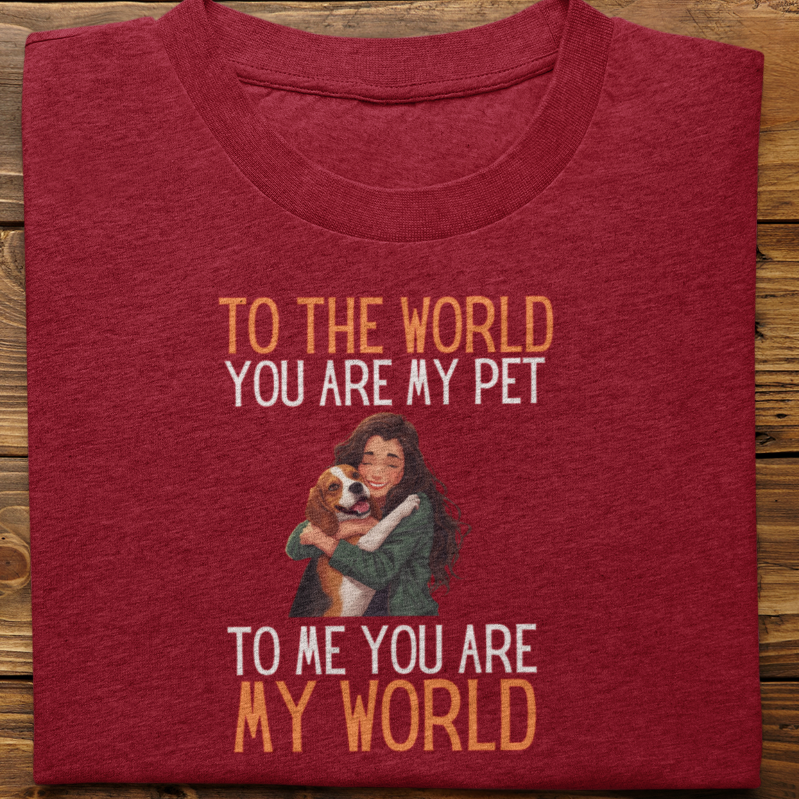 Beagle : To the World Hug Tshirt unisex(Female)