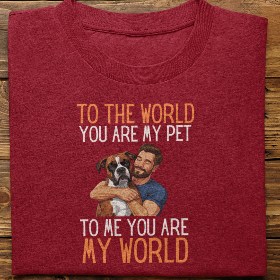 Boxer : To the World Hug Tshirt unisex(Male)