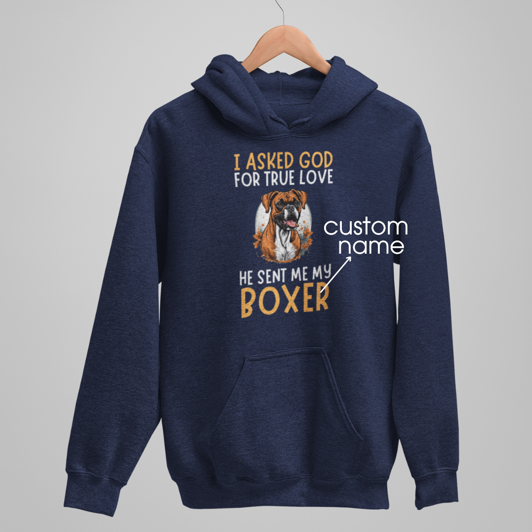 Boxer : God True Love Oversized  Hoodie Unisex