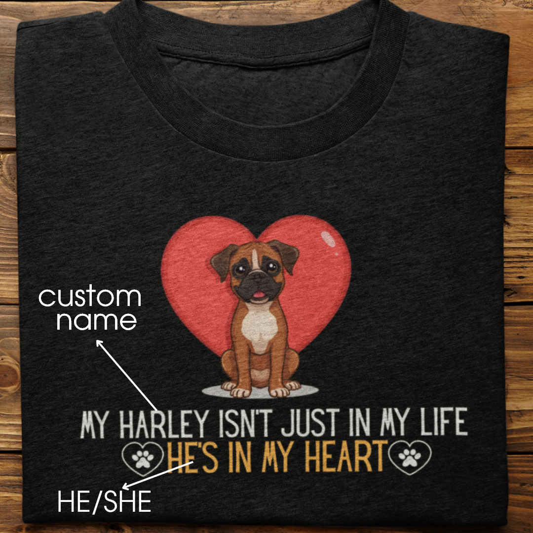Boxer : In My Heart Tshirt Unisex