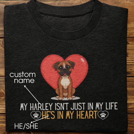 Boxer : In My Heart Tshirt Unisex
