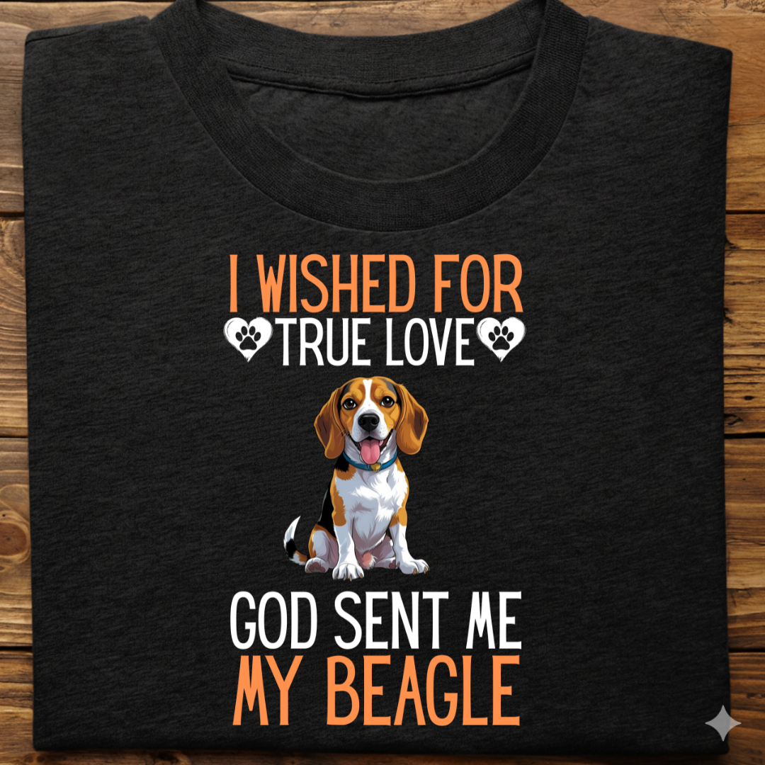 Beagle : I Wished True Love Tshirt Unisex