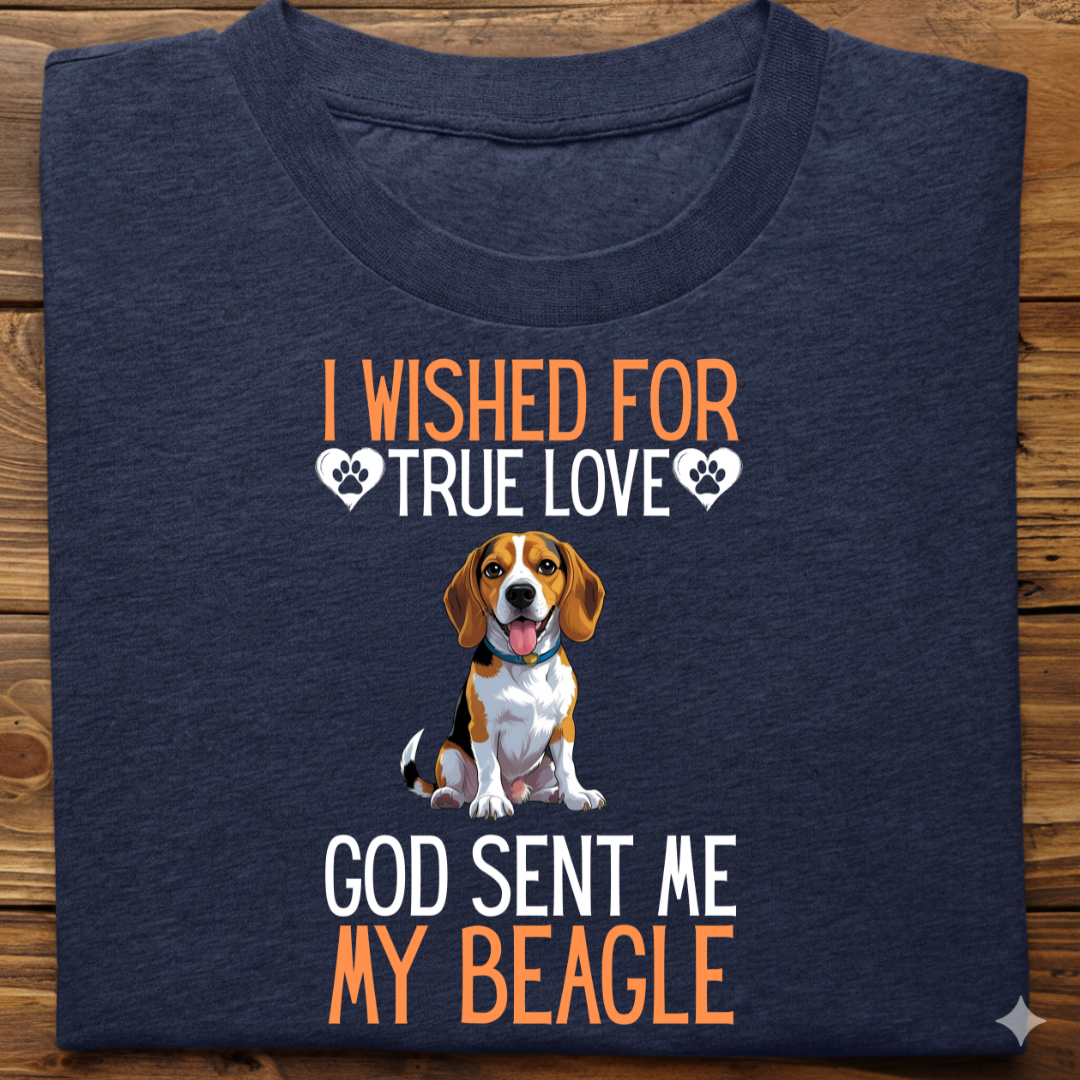 Beagle : I Wished True Love Tshirt Unisex