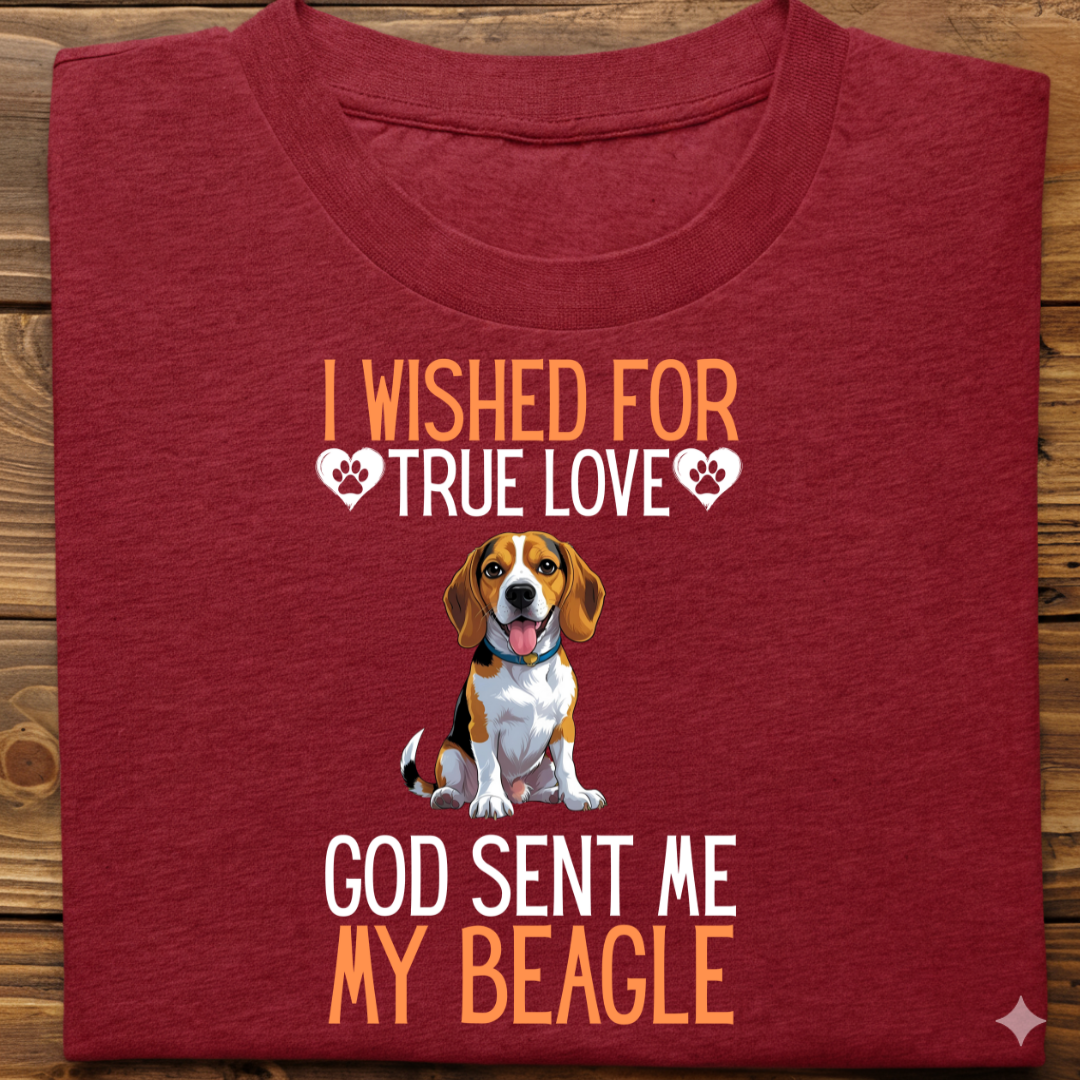 Beagle : I Wished True Love Tshirt Unisex