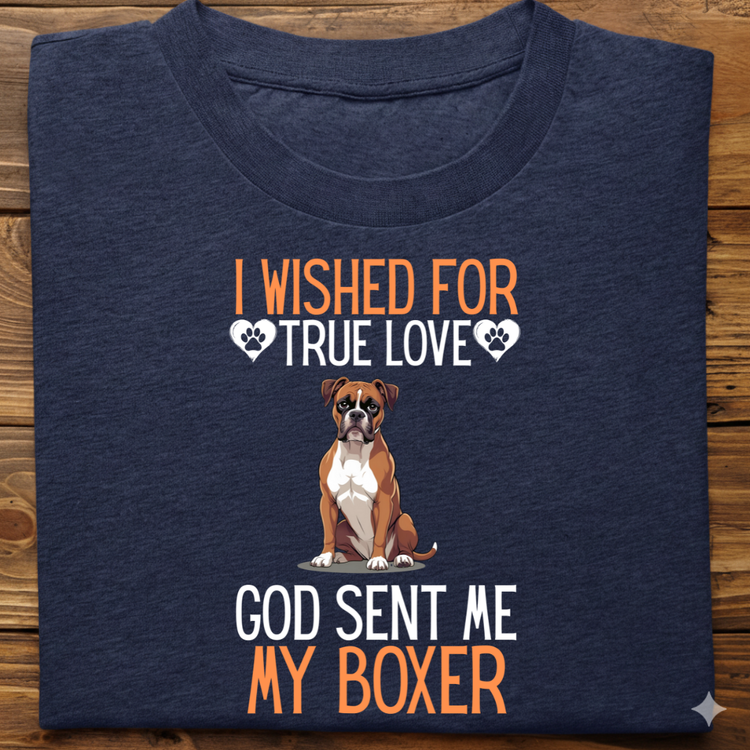 Boxer : I Wished True Love Tshirt Unisex