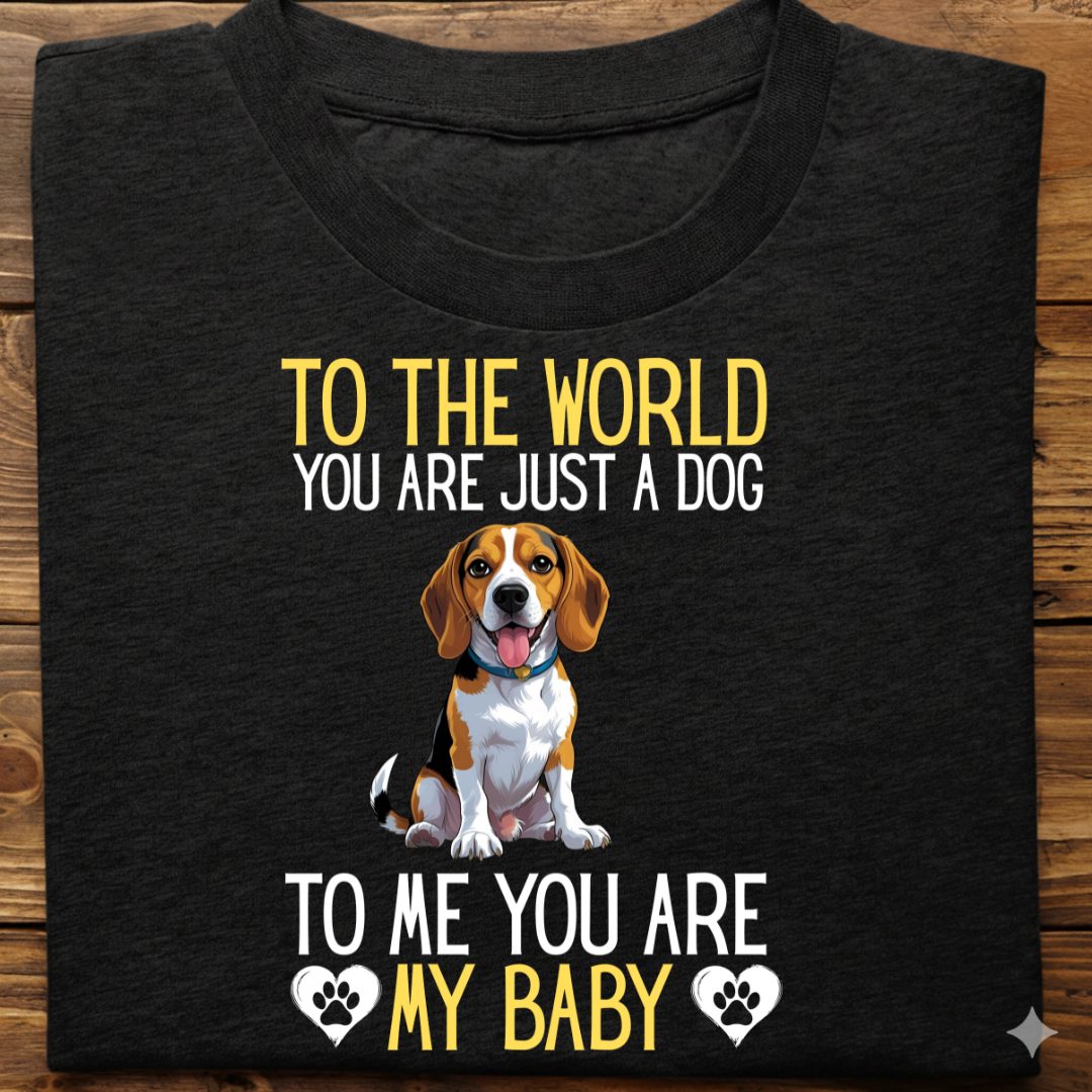 Beagle : To World Baby Tshirt Unisex