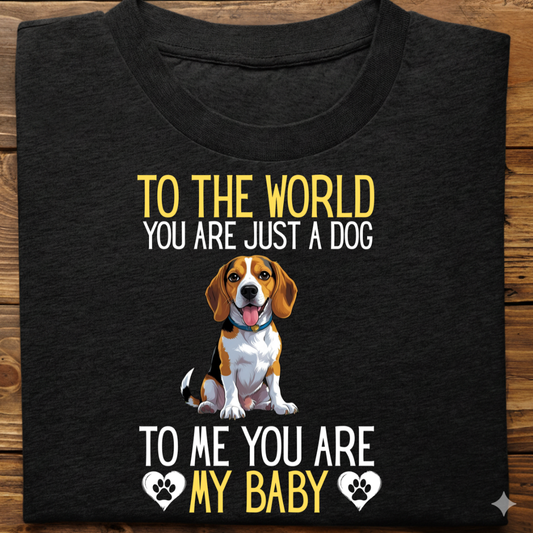 Beagle : To World Baby Tshirt Unisex