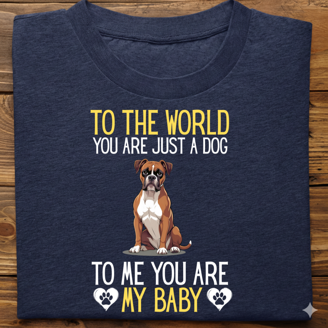 Boxer : To World Baby Tshirt Unisex