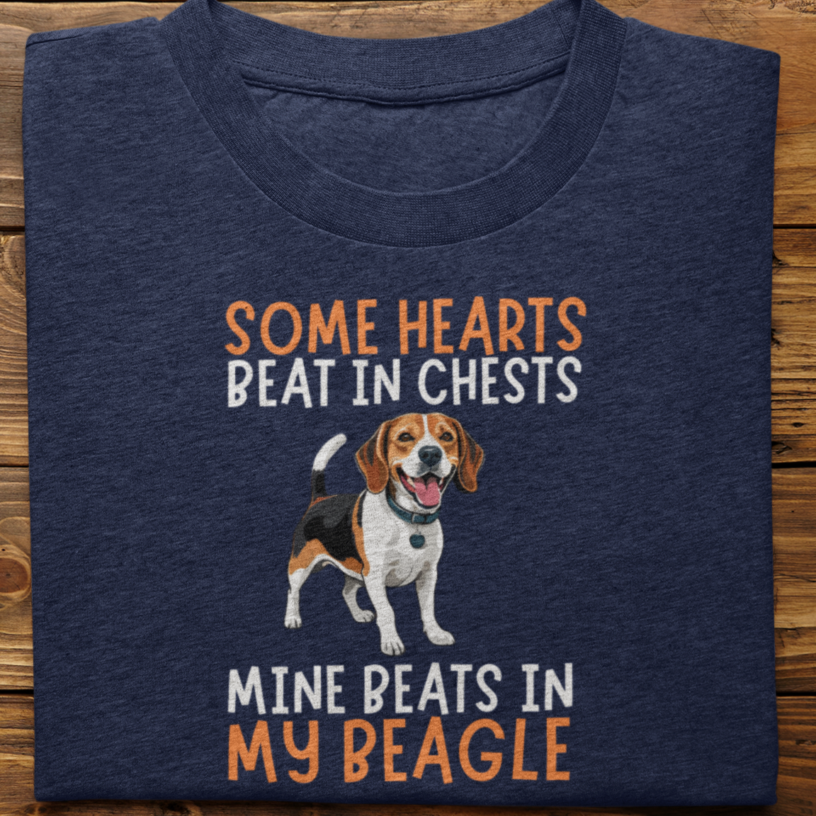 Beagle : Some Hearts Beat In Chests Tshirt Unisex