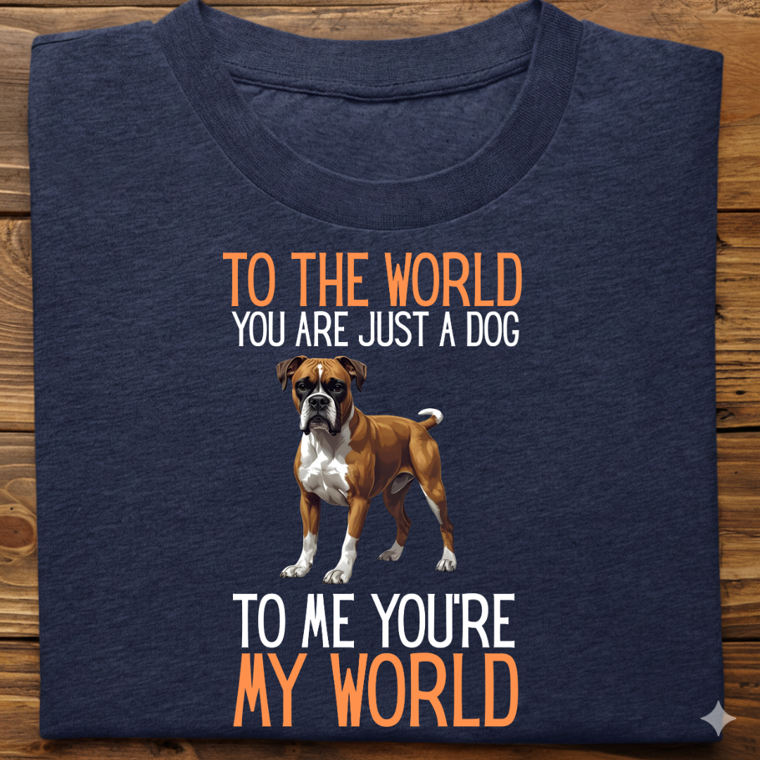 Boxer : Just A Dog world Tshirt Unisex