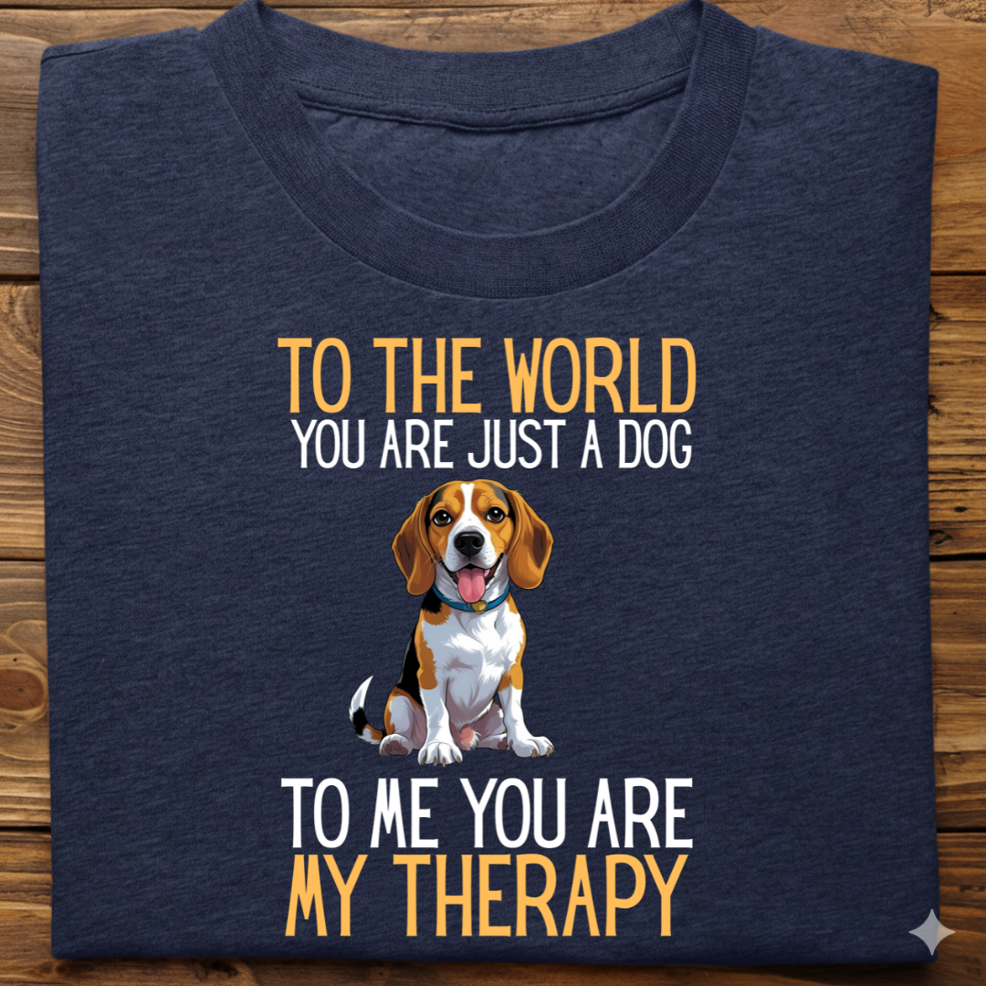 Beagle : Just a Dog World Therapy Tshirt Unisex
