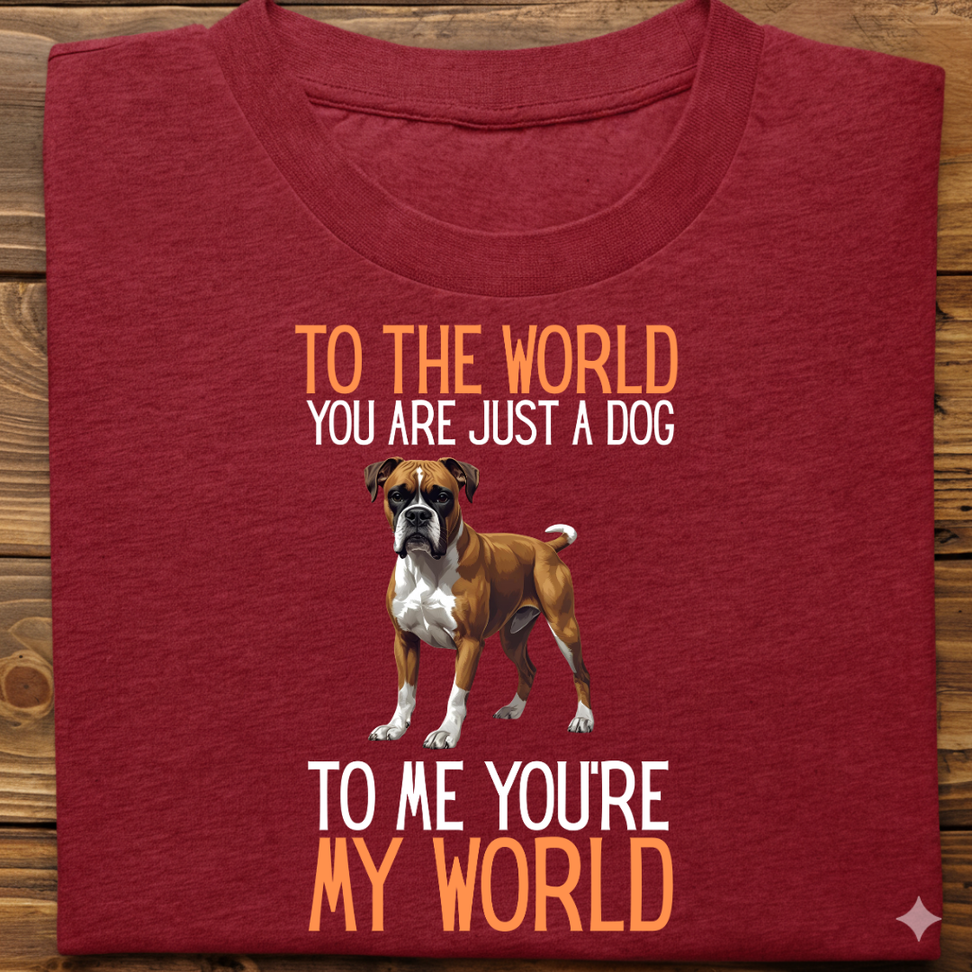 Boxer : Just A Dog world Tshirt Unisex