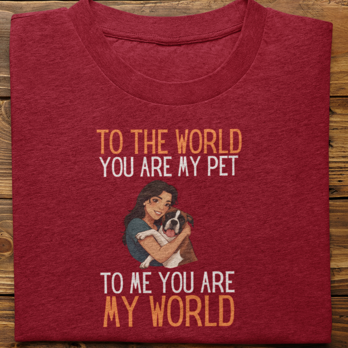 Boxer : To the World Hug Tshirt unisex(Female)