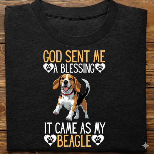 Beagle : God Sent Blessing Tshirt Unisex