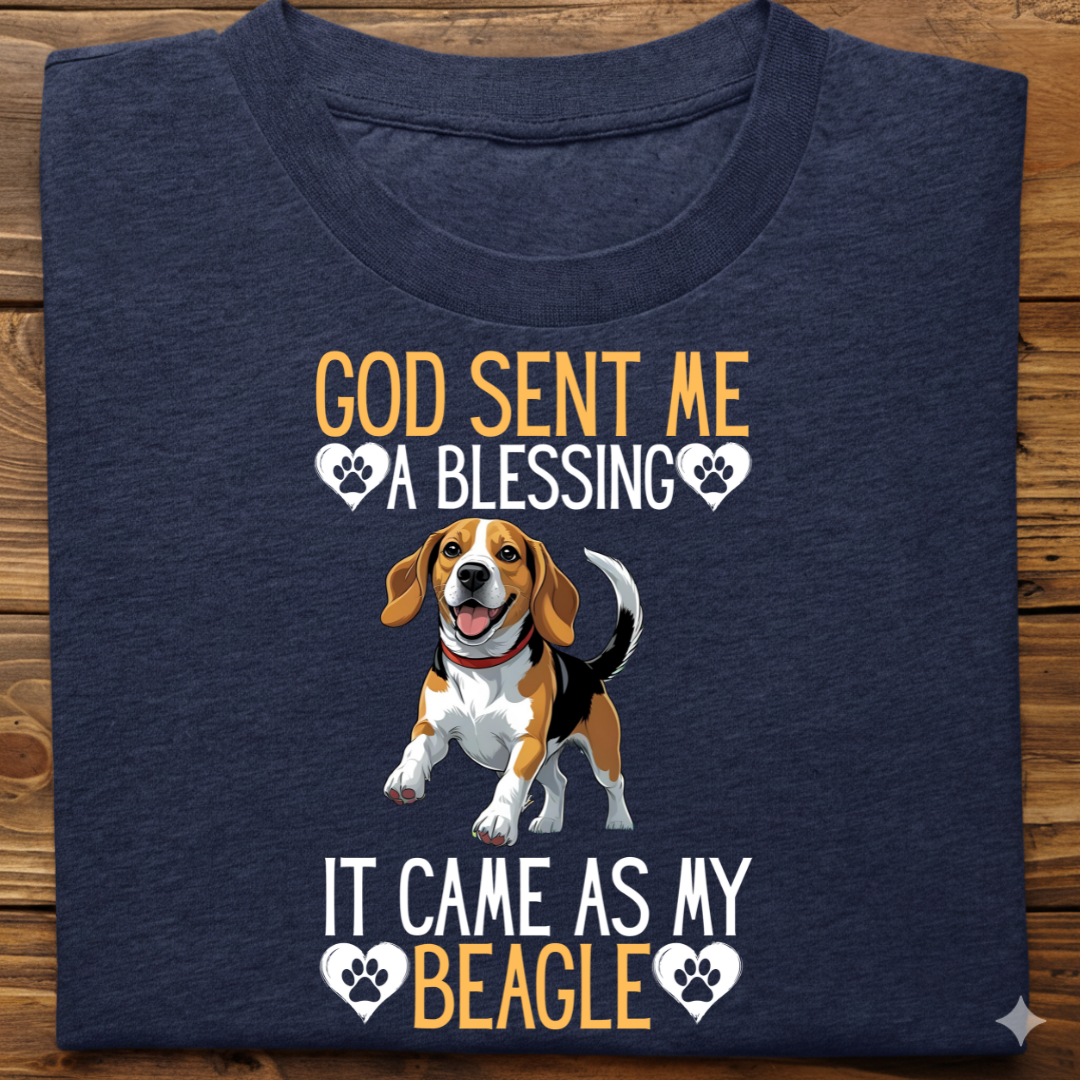 Beagle : God Sent Blessing Tshirt Unisex