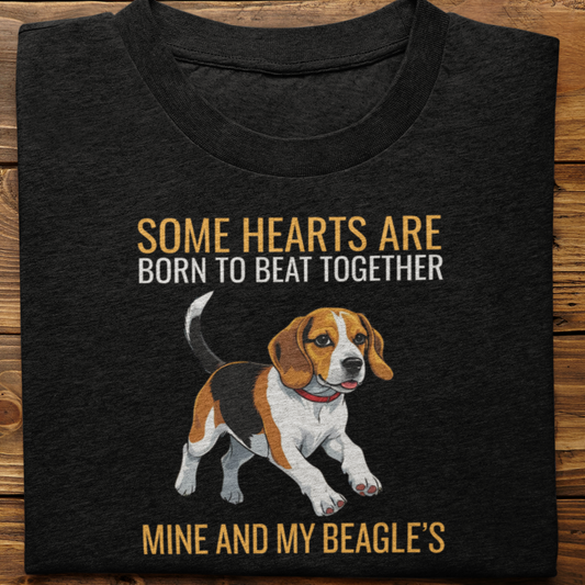 Beagle : Some Hearts Are Born Tshirt Unisex