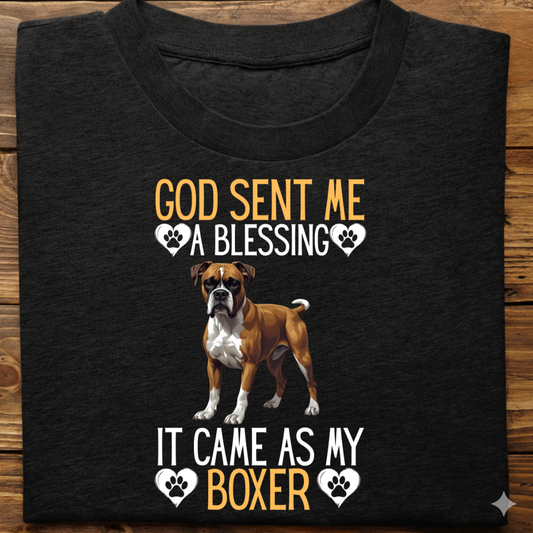 Boxer : God Sent Blessing Tshirt Unisex